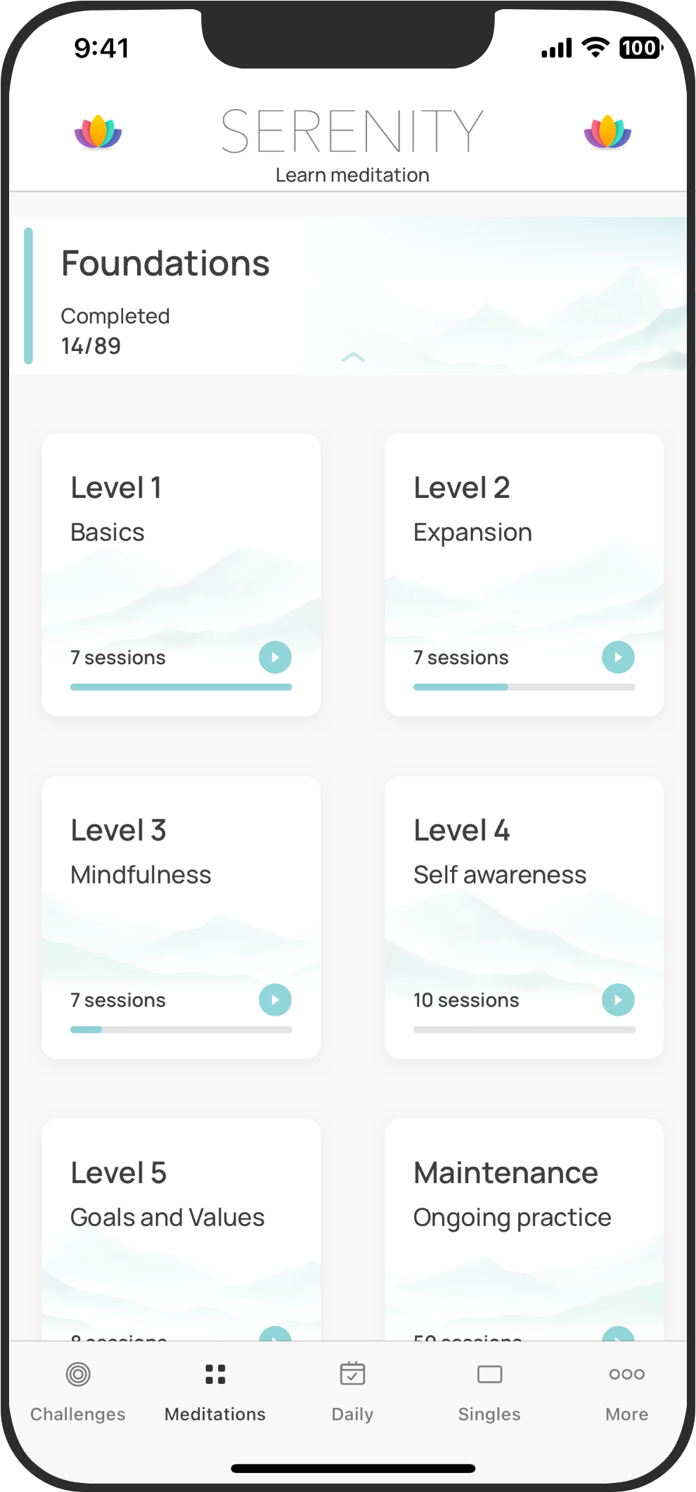 Peace daily mindfulness